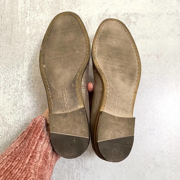 ARA Leather Pewter Shimmer Wingtip Loafers Size 8.5 - Picture 8 of 11